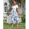 image:imageScarlet Darkness Renaissance Skirt Maxi Long Skirts for Women High Waist A Line SkirtAzure Mist