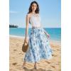 image:imageScarlet Darkness Renaissance Skirt Maxi Long Skirts for Women High Waist A Line SkirtBoho Blue