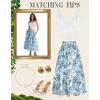 image:imageScarlet Darkness Renaissance Skirt Maxi Long Skirts for Women High Waist A Line SkirtBoho Blue