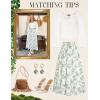 image:imageScarlet Darkness Renaissance Skirt Maxi Long Skirts for Women High Waist A Line SkirtGreen Floral