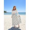 image:imageScarlet Darkness Renaissance Skirt Maxi Long Skirts for Women High Waist A Line SkirtGreen Floral