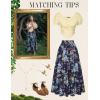 image:imageScarlet Darkness Renaissance Skirt Maxi Long Skirts for Women High Waist A Line SkirtMidnight Bloom