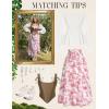 image:imageScarlet Darkness Renaissance Skirt Maxi Long Skirts for Women High Waist A Line SkirtRed Floral