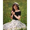 image:imageScarlet Darkness Renaissance Skirt Maxi Long Skirts for Women High Waist A Line SkirtTwilight Blossom