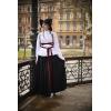 image:imageScarlet Darkness Tiered Maxi Skirts for Women 2026 Summer Beach Flowy Renaissance Long Skirt with PocketsBlack
