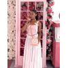 image:imageScarlet Darkness Tiered Maxi Skirts for Women 2026 Summer Beach Flowy Renaissance Long Skirt with PocketsWhite