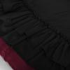 image:imageScarlet Darkness Victorian Maxi Skirt for Women Renaissance Long DoubleLayer Ruffle SkirtBlack and Red