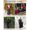 image:imageScarlet Darkness Victorian Maxi Skirt for Women Renaissance Long DoubleLayer Ruffle SkirtWine
