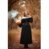 image:imageScarlet Darkness Victorian Skirts for Women Renaissance High Waisted Long Skirt with PocketsBlack