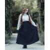 image:imageScarlet Darkness Victorian Skirts for Women Renaissance High Waisted Long Skirt with PocketsBlack