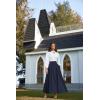 image:imageScarlet Darkness Victorian Skirts for Women Renaissance High Waisted Long Skirt with PocketsBlue