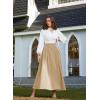 image:imageScarlet Darkness Victorian Skirts for Women Renaissance High Waisted Long Skirt with PocketsBrown