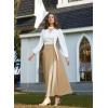 image:imageScarlet Darkness Victorian Skirts for Women Renaissance High Waisted Long Skirt with PocketsBrown