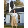 image:imageScarlet Darkness Victorian Skirts for Women Renaissance High Waisted Long Skirt with PocketsBrown