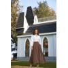 image:imageScarlet Darkness Victorian Skirts for Women Renaissance High Waisted Long Skirt with PocketsDark Brown