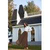 image:imageScarlet Darkness Victorian Skirts for Women Renaissance High Waisted Long Skirt with PocketsDark Brown
