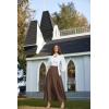 image:imageScarlet Darkness Victorian Skirts for Women Renaissance High Waisted Long Skirt with PocketsDark Brown