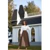 image:imageScarlet Darkness Victorian Skirts for Women Renaissance High Waisted Long Skirt with PocketsDark Brown