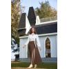 image:imageScarlet Darkness Victorian Skirts for Women Renaissance High Waisted Long Skirt with PocketsDark Brown