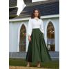 image:imageScarlet Darkness Victorian Skirts for Women Renaissance High Waisted Long Skirt with PocketsGreen