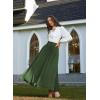 image:imageScarlet Darkness Victorian Skirts for Women Renaissance High Waisted Long Skirt with PocketsGreen