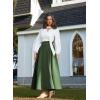 image:imageScarlet Darkness Victorian Skirts for Women Renaissance High Waisted Long Skirt with PocketsGreen