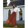 image:imageScarlet Darkness Victorian Skirts for Women Renaissance High Waisted Long Skirt with PocketsOrange