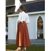image:imageScarlet Darkness Victorian Skirts for Women Renaissance High Waisted Long Skirt with PocketsOrange