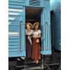 image:imageScarlet Darkness Victorian Skirts for Women Renaissance High Waisted Long Skirt with PocketsOrange
