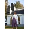 image:imageScarlet Darkness Victorian Skirts for Women Renaissance High Waisted Long Skirt with PocketsPurple