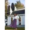 image:imageScarlet Darkness Victorian Skirts for Women Renaissance High Waisted Long Skirt with PocketsPurple