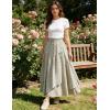 image:imageScarlet Darkness Women Floral Print Boho Skirt Elastic High Waist Long Maxi Skirts with PocketsApricot Floral