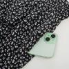 image:imageScarlet Darkness Women Floral Print Boho Skirt Elastic High Waist Long Maxi Skirts with PocketsBlack Floral