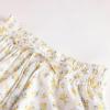 image:imageScarlet Darkness Women Floral Print Boho Skirt Elastic High Waist Long Maxi Skirts with PocketsWhite Yellow Floral