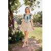 image:imageScarlet Darkness Women Flowy Mini Skirt with Shorts Renaissance Skirts Boho High Waist Skorts with PocketsCream Yellow
