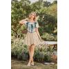 image:imageScarlet Darkness Women Flowy Mini Skirt with Shorts Renaissance Skirts Boho High Waist Skorts with PocketsCream Yellow