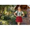 image:imageScarlet Darkness Women Flowy Mini Skirt with Shorts Renaissance Skirts Boho High Waist Skorts with PocketsDark Red