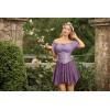 image:imageScarlet Darkness Women Flowy Mini Skirt with Shorts Renaissance Skirts Boho High Waist Skorts with PocketsPurple