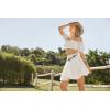 image:imageScarlet Darkness Women Flowy Mini Skirt with Shorts Renaissance Skirts Boho High Waist Skorts with PocketsWhite