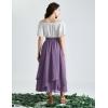 image:imageScarlet Darkness Women Renaissance Long Skirt A Line Layered Flowy Maxi SkirtsPurple
