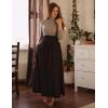 image:imageScarlet Darkness Women Renaissance Maxi Skirt Flowy Long Skirts Victorian High Waisted SkirtBlack