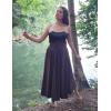 image:imageScarlet Darkness Women Renaissance Maxi Skirt Flowy Long Skirts Victorian High Waisted SkirtDark Brown