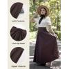 image:imageScarlet Darkness Women Renaissance Maxi Skirt Flowy Long Skirts Victorian High Waisted SkirtDark Brown