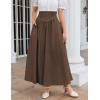 image:imageScarlet Darkness Women Renaissance Maxi Skirt Flowy Long Skirts Victorian High Waisted SkirtDeep Brown