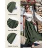 image:imageScarlet Darkness Women Renaissance Maxi Skirt Flowy Long Skirts Victorian High Waisted SkirtDeep Green