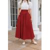 image:imageScarlet Darkness Women Renaissance Maxi Skirt Flowy Long Skirts Victorian High Waisted SkirtDeep Red