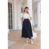 image:imageScarlet Darkness Women Renaissance Maxi Skirt Flowy Long Skirts Victorian High Waisted SkirtNavy Blue