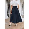 image:imageScarlet Darkness Women Renaissance Maxi Skirt Flowy Long Skirts Victorian High Waisted SkirtNavy Blue