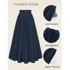 image:imageScarlet Darkness Women Renaissance Maxi Skirt Flowy Long Skirts Victorian High Waisted SkirtNavy Blue