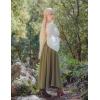 image:imageScarlet Darkness Women Renaissance Maxi Skirt Flowy Long Skirts Victorian High Waisted SkirtOlive Green